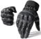 WTACTFUL Flexible Touch Screen Airsoft Gloves for Motorcycle Cycling Motorbike Paintball Outdoor Full Finger Gloves for Men Black L