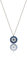 Einzelstück® Schmuckset Nazar Halskette & Armband I 925 Sterling Silber vergoldet I Zirkonia Steine (Evil Eye Halskette Silber)