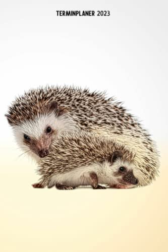 Terminplaner 2023: Igel Design Jahresplaner und Kalender von Januar bis Dezember 2023 mit Ferien, Feiertagen und Monatsübersicht - Organizer und Zeitplaner für 1 Jahr