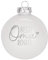 Herz & Heim® Weihnachtskugel aus Glas mit persönlicher Gravur/Rot oder Weiß/Matt oder Hochglanz/Ø 8 oder 10 cm/Verschiedene Motive Ø 10 cm, Weiß Hochglanz, Beste Oma