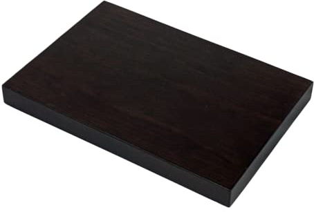 Peanas madera recta. Madera maciza. Acabado Nogal oscuro mate. Varias medidas (31 * 21 * 3)