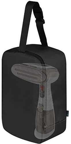 Beautyflier Travel Steamer Bag for Conair, Portable Steamer Case, Handheld Steamer Holder, Iron Case Organizer with Hanging Buckle Strap, Bag Only (Black)