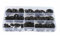 Set di 260 rondelle, kit di fissaggio per denti interni a velocità rapida, con scatola portaoggetti, M3/M4/M5/M6/M8/M10/M12