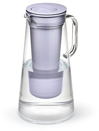 LifeStraw Home – Water Filter Pitcher, 7-Cup, Wisteria, BPA Free Designed for Everyday Protection Against Bacteria, parasites, microplastics, Lead, Mercury, PFAS, and a Variety of Chemicals