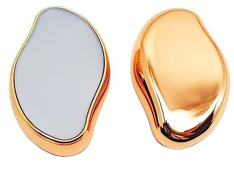 SIGANDG Épilateur en cristal, Épilateur Cristal Indolore, Gomme pour femme avec effet exfoliant, Convient pour une épilation Rapide des Jambes, des Bras et des Aisselles(Gold)