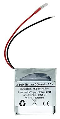 300mAh 3.7V Replacement Battery For Plantronic s Voyager Focus B825, Voyager Focus B825-M Wireless Headsets, AHB403029