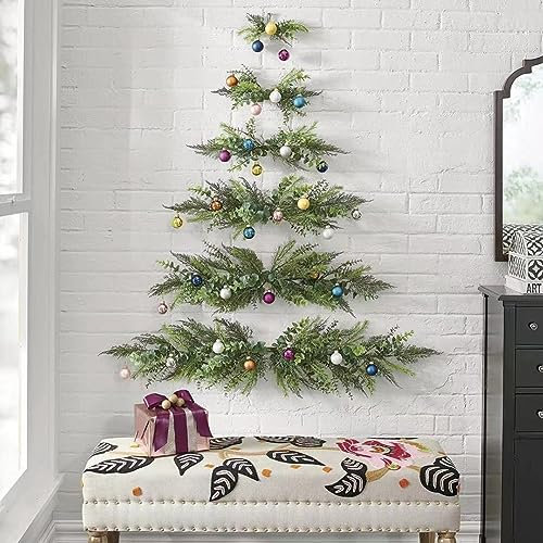 Decorazione Fai da Te Albero di Natale, Albero di Natale Fai-da-Te per Bambini Piccoli,Muro Dell'albero di Natale, per Regali di Natale per Decorazione