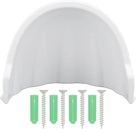 Durable ABS Plastic Sun Rain Shade Outdoor Security Camera Cover Shield with High Compatibility And Unnoticeable Cable Design, Ideal for Hemispherical And Ball Head Surveillance