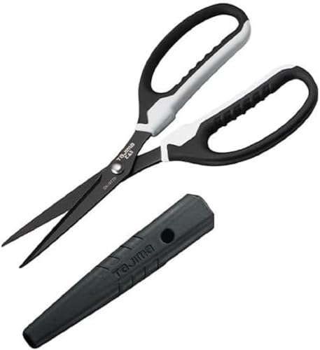 Tajima Varix FB Schere (Universell einsetzbar, mit flexiblen Griffschlaufen, Klingenlänge 75mm, Schneide 68 mm, Universalschere) DK-BT70-EUR