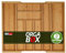 ORGA-BOX UNIVERSAL Range-couverts en bambou réglable pour largeur de tiroir 400-600 mm jusqu'à 8 compartiments pour profondeur de tiroir 473 mm (Dimension intérieure)