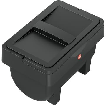 Hailo Öko Mini S Kompost-Mülleimer - Kunststoff-Abfalleimer für die Küche - verwendbar als Aufbewahrungsbox für Zwiebeln, Knoblauch oder Kartoffeln - 4 l - Schwarz