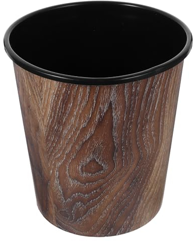 Cabilock Poubelle Imitation Bois Grain Pour Bureau Cuisine Ou Salle De Bain Modèle Sans Couvercle Pratique Et Élégant Pour Usage Domestique