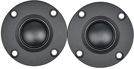 CosyCaya 2 Piezas Tweeter 1,5 Pulgadas 6Ohm 30W PelíCula de Seda Tweeter HiFi Altavoz de Agudos Altavoz de Audio con Disipador de