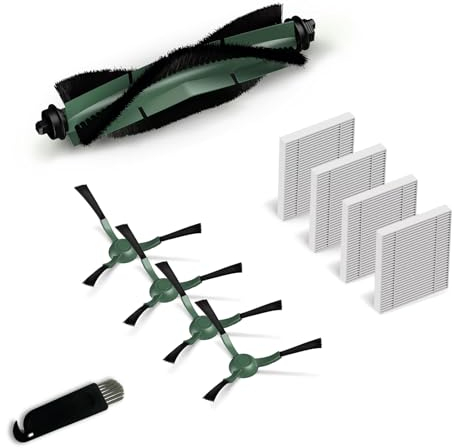 AVAENZO Zubehör Set für Dreame D10 Plus Gen 2 Saugroboter, 1 Hauptbürste, 4 Seitenbürsten, 4 Filter, 3 Staubsaugerbeutel 3 Wischtücher Robot Ersatzteile