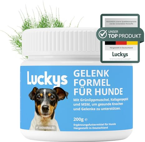 Vetura Gelenkformel | Gelenkpulver für Hunde | Mit Grünlippmuschel, MSM & Kollagen | Bei Arthrose & zur täglichen Gelenk- & Knochenschutz Unterstützung | 200g | Hohe Akzeptanz statt Tabletten