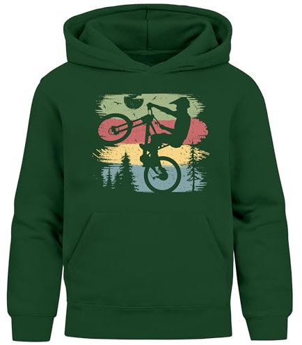 MoonWorks® Kinder Hoodie Jungen Mountainbike Hobby Rad-Sport BMX Fahrrad Jungengeschenke