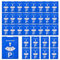 WDFCN 30 Stück Parkscheibe Auto 11x15cm Parkscheibe Pappe BlauParkuhr Parking Disc für KFZ Auto Parken Park Scheibe Parkuhr aus Pappe