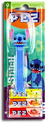 1 x PEZ Spender Stitch inkl. 2 x Pez Bonbons 2 x 8,5 g