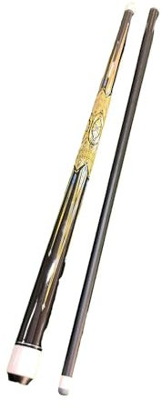 harayaa 57 Pouces de Billard, Bâton Un Repère Léger Professionnel pour La Table de Billard en Bois D'érable Portable 1/2 Division pour Les Adultes