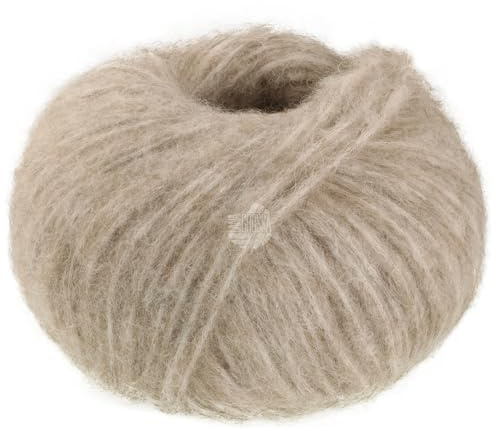 LANA GROSSA Alpaca Air II | Leichtes Schlauchgarn mit Baumwolle | Handstrickgarn aus 50% Alpaka (Baby), 27% Polyamid, 14% Baumwolle & 9% Schurwolle (Merino) | 50g Wolle, Stricken & Häkeln | 140m FB 33