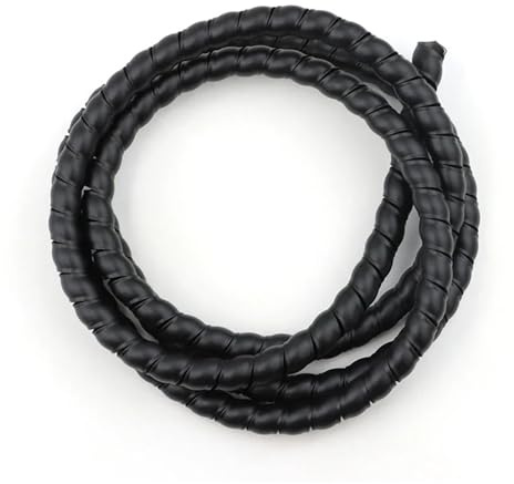 Cavo a spirale nero da 1~10 metri, diametro 8~35 mm, copricavo for moto, organizzatore di cavi a spirale(35MM_2 METERS)