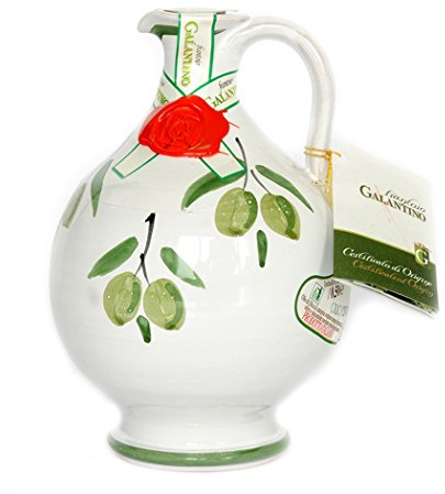 Handgemachter Keramiktopf “Rita” mit nativem Olivenöl 500ml