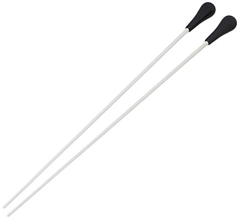 BQLZR Paar 1 38,1 cm Music Taktstock mit schwarzem Griff aus ABS