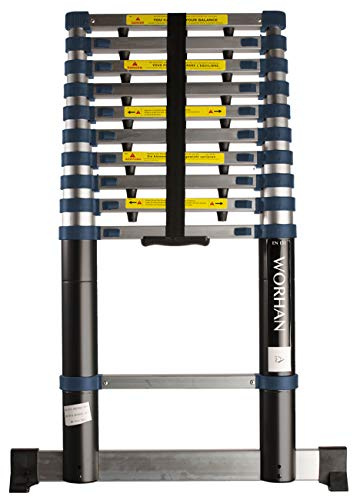 3.2m Escalera Telescopica WORHAN Pro Multiuso WORHAN Aluminio Anodizado Calidad Alta 320cm ( 3.2m A-Line) 1K3.2A