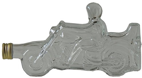 Glas Flasche Motorrad Biker 0,35L