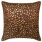 The HomeCentric 55x55 cm Werfen Kissenbezuge, Braun Werfen Kissen Abdeckung Fur Couch, Pailletten Und Perlen Blatt Entwurf Tropical Theme Kissen Decken, Art Silk Platz Blumen - Gold Leaves