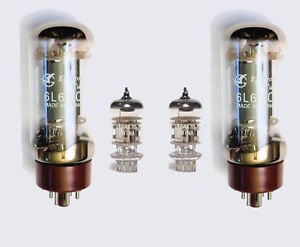 Jellyfish Audio 6L6 & 12AX7 Alternative Valve kit for Fender Deluxe guitar amps