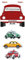 BRISA VW Collection - Volkswagen Kühlschrank-Büro-Pinnwand-Magnete mit Käfer/Beetle Motiven (3er Set/Spezialfahrzeuge/Bunt)