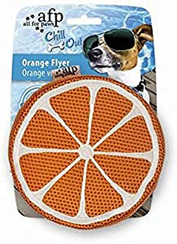 ALL FOR PAWS Chill Out Flyer Dog Chew Toy, Orange, 2.5 kg