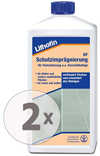 Lithofin KF Schutzimprägnierung 2 l - Die wasser- und ölabweisende Wirkung schützt weitgehend vor Flecken