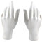 1 Paar Dekohand Schmuckhand Schmuckhalter Ringhalter Schaufensterpuppe Hand Modell Hand - Weiß