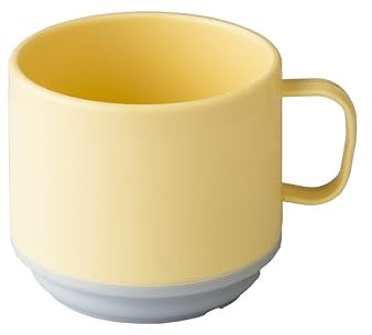 Insulated Mug with Lid 250ml Thermal Cup with Handle Reusable Virtually Unbreakable (Beige)