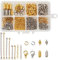 Craftdady Schmuck-Verschlüsse Set mit 40 Sets runden und röhrenförmigen Magnetverschlüssen, 40 Halsketten-Verlängerungsketten, 6 End-Ketten, 120 Biegeringe