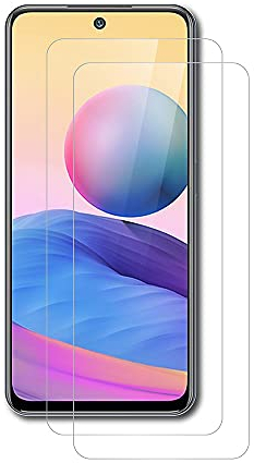 AICEK [2-Pack] Protector de Pantalla Compatible Xiaomi Redmi Note 10 4G / Redmi Note 10S, Cristal Templado para Redmi Note 10S Vidrio Templado Cristal Screen Protector