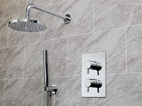 Bristan SHWR PK4 Prism Shower Pack with Fixed Head and Wall Outlet Handset Mixer, Chrome Plated