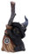 Nemesis Now Protector de Escoba de 11,5 cm, Color Negro