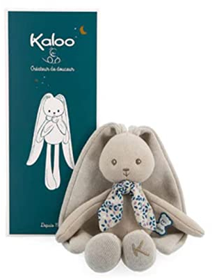 Kaloo - Lapinoo - Pantin Lapin - Baby Plüsch Jersey und Strick - 25 cm - Farbe Beige - Sehr weiches Material - Geschenkbox - Ab Geburt, K972204