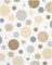WANDfee Wandtattoo Punkte I beige grau I Wandsticker Wandaufkleber Kinderzimmer Mädchen Junge