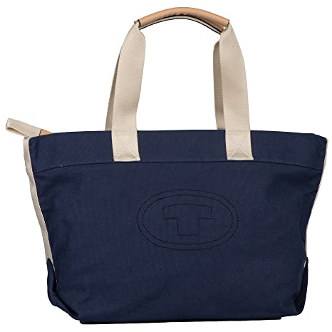 TOM TAILOR, ROSANNA, Damen, Shopper mit Reisverschluss, L, Mixed Blue