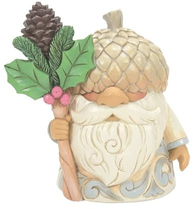 Jim Shore Figuren - Wald Zwerg mit Eichel Hut - 12cm