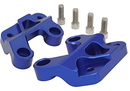 Sur Ron Fußrasten Halterung, CNC, niedrigere Höhe, Pedalverlängerung, Halterung für Elektro-Dirt Bike, Surron Sur Ron Light Bee S/X/LBX Segway X160/X260 – Blau