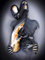 Metall Figur Statue Kunst Leinwand Gemälde Romantisch Abstrakt Poster und Drucke 3D Liebhaber Skulptur Poster Modernes Wohnzimmer Heimdekoration - Ohne Rahmen (CST-03,80x120cm*1)