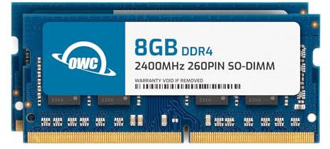 OWC 16GB (2x8GB) DDR4 2400MHZ PC4-19200 CL17 1RX8 Non-ECC SODIMM 1.2V 260-pin Laptop Notebook Memory RAM Upgrade Module