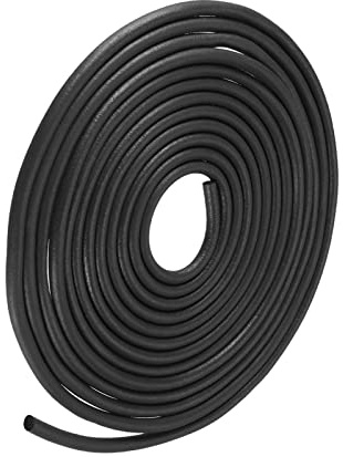 METALLIXITY Mousse Caoutchouc Intempéries 6mm Diamètre x 8m Longueue Noir | 1pcs, Joint Bande, EPDM Caoutchouc Ronde Joint Bande, pour Maison Réparation Porte