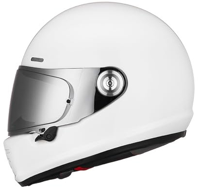 RUYICZB Vintage-Integral-Motorradhelme Für Erwachsene, Männer Und Frauen, DOT/ECE-Geprüft, Für Motorrad, Moped, ATV, Roller, Klassischer Stil,A3,XXL