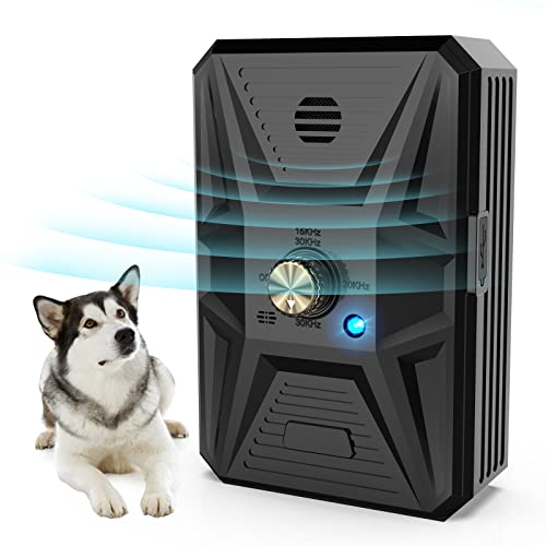 Antibell für Hunde, Ultraschall Hunde Anti Bellen Gerät, Antibell Gerät Hund Anti Bellgerät Bellenstopper Antibell für Hunde Hundebellen-Abschreckmittel Hunderindenstopper für Kleine Große (Blau)